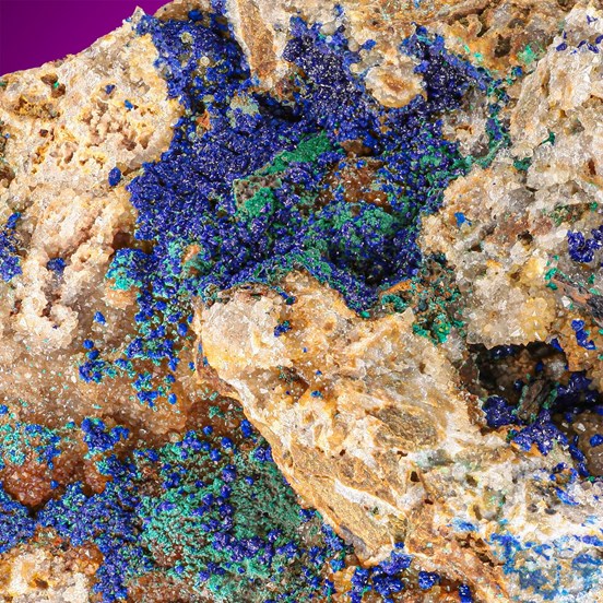 Azurite-Hella Glück Mine | Neubulach | Calw | Black Forest | Baden-Württemberg | Germany