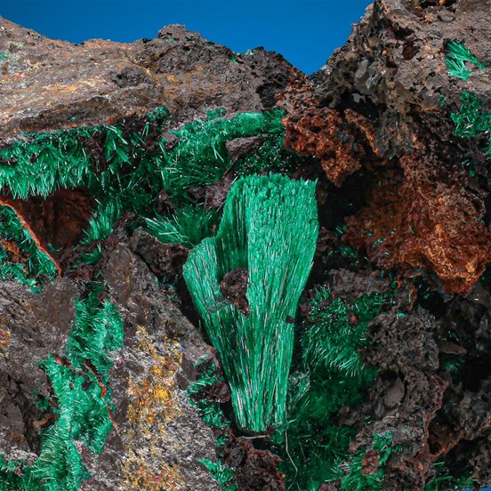 Malachite-Friedrich Mine | Wissen | Siegen | Siegerland | Rhineland-Palatinate | Germany