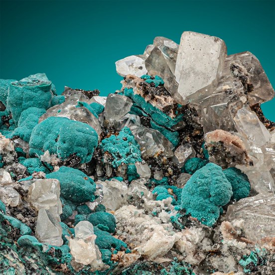 Rosasite-Tsumeb Mine (Tsumcorp Mine) | Tsumeb | Otjikoto Region | Namibia