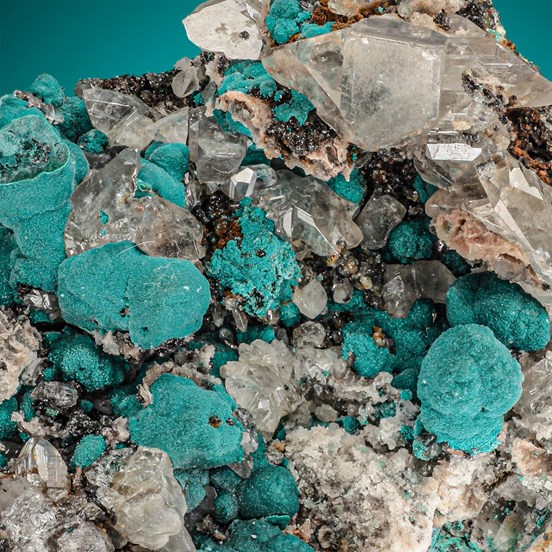 Rosasite-Tsumeb Mine (Tsumcorp Mine) | Tsumeb | Otjikoto Region | Namibia